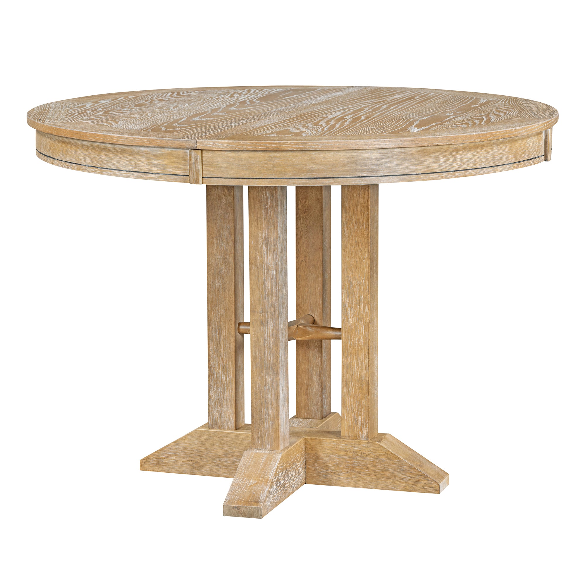 5-Piece Round Dining Set w/ 4 Chairs