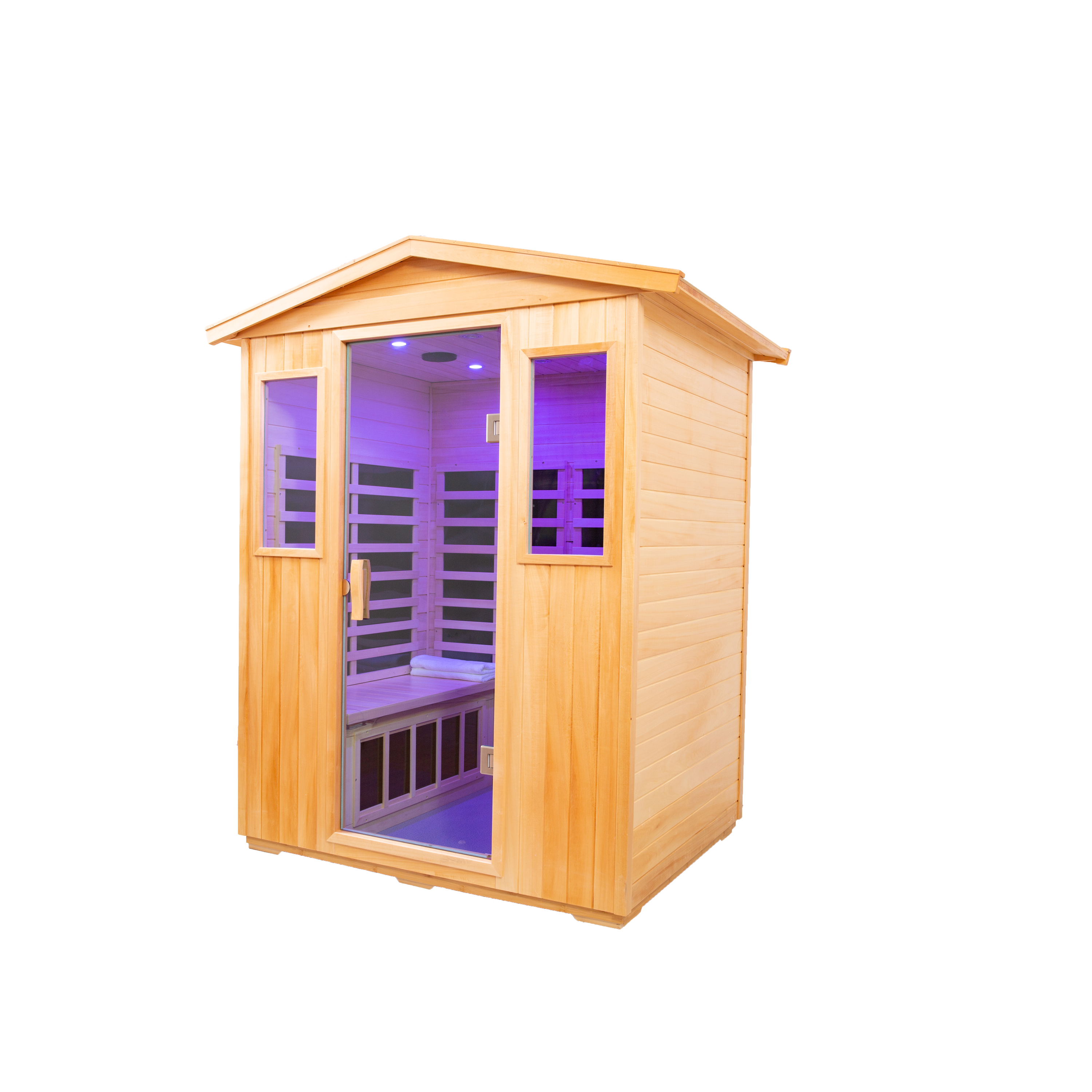 4-Person Infrared Sauna - Outdoor Basswood