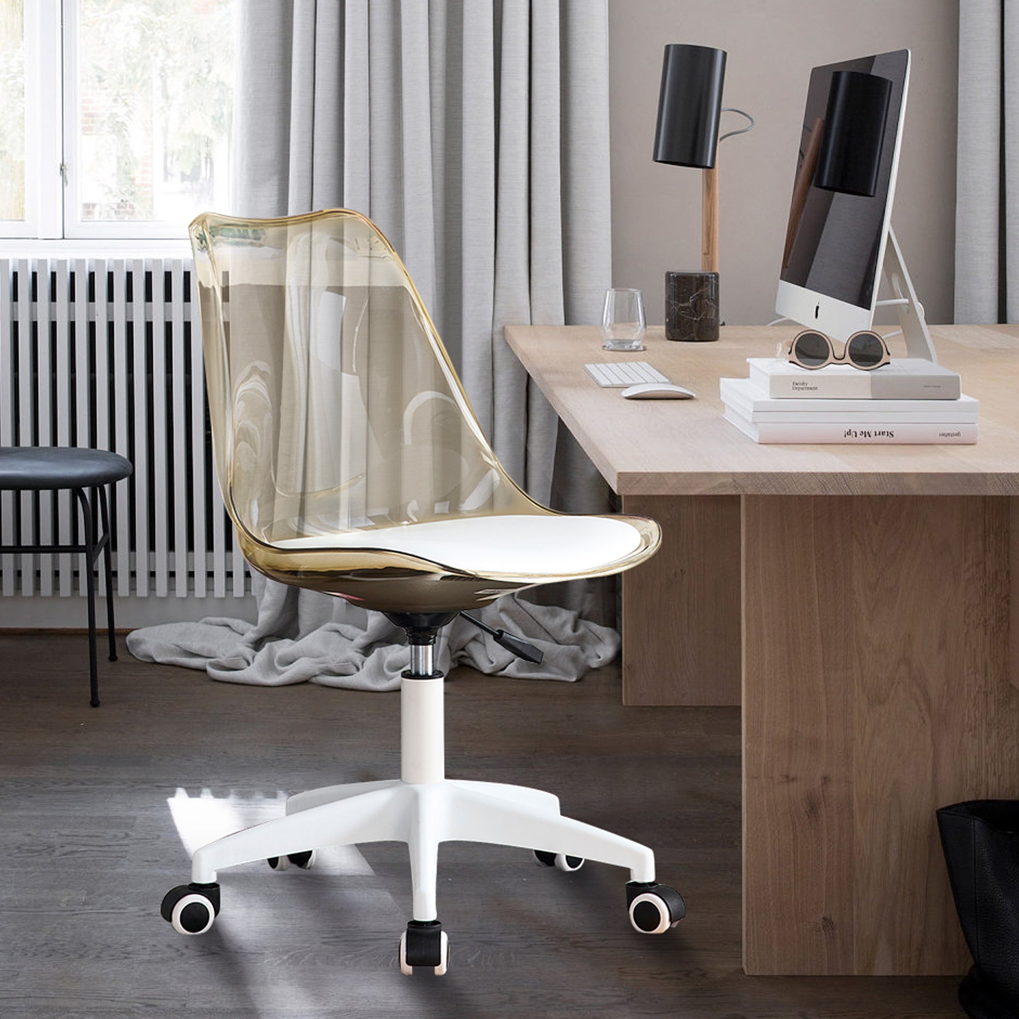 Modern Home Office Desk Chair, Adjustable 360° Swivel