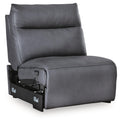 ModZ - Power Armless Recliner With Adjustable Headrest - Blue