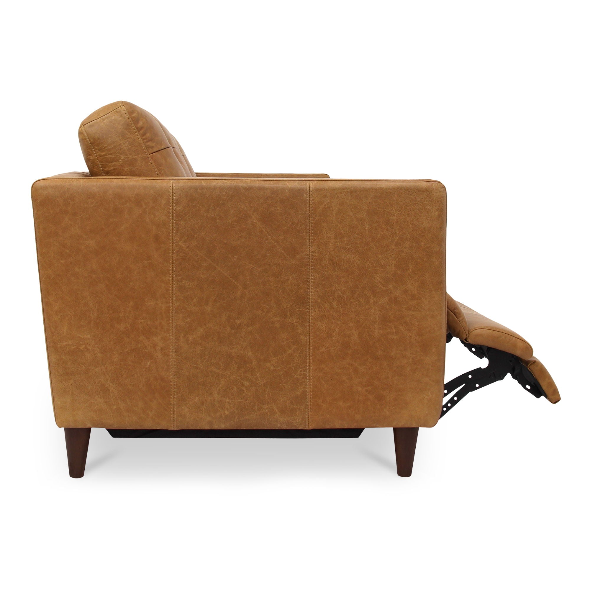 Bridgers - Power Recliner Sofa Leather - Tan