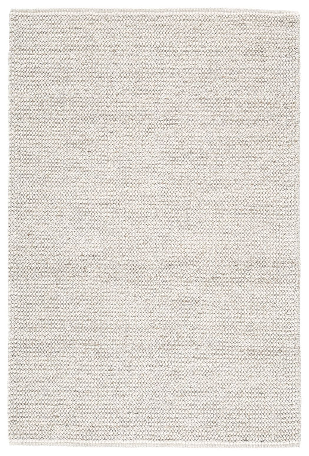 Beige Jossick woven rug, flat textured surface, straight edges