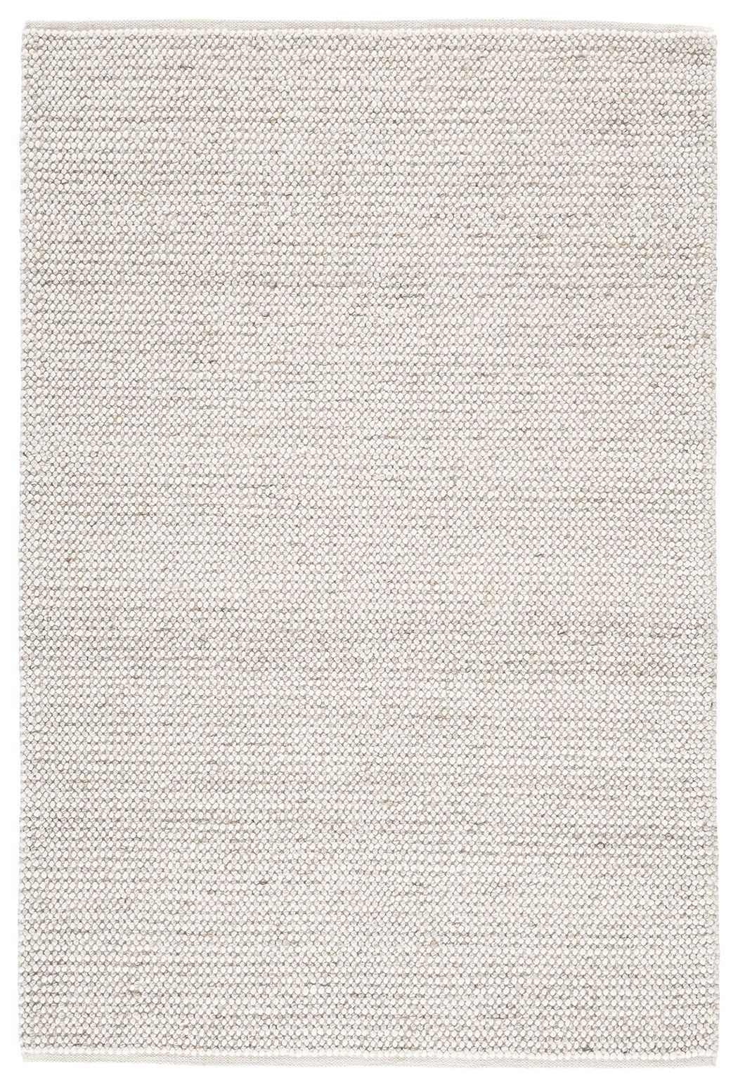 Beige Jossick woven rug, flat textured surface, straight edges