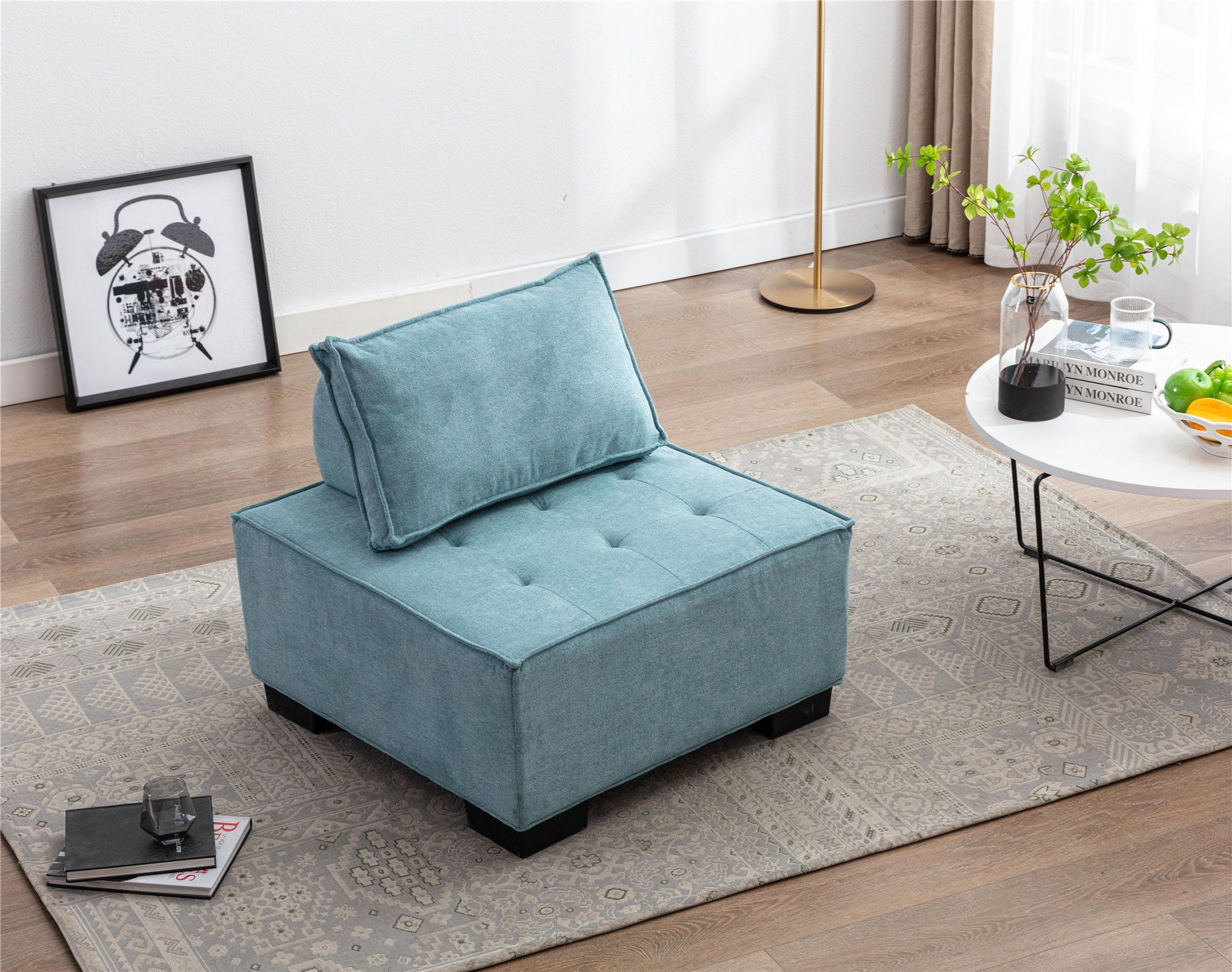 Coomore Ottoman / Lazy Chair - Mint Green