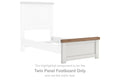 Savonport - Twin Panel Footboard - White / Brown
