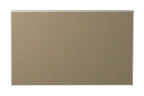 White six-drawer dresser back panel with attached side panels