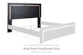 Shoralli - King Panel Headboard - Black