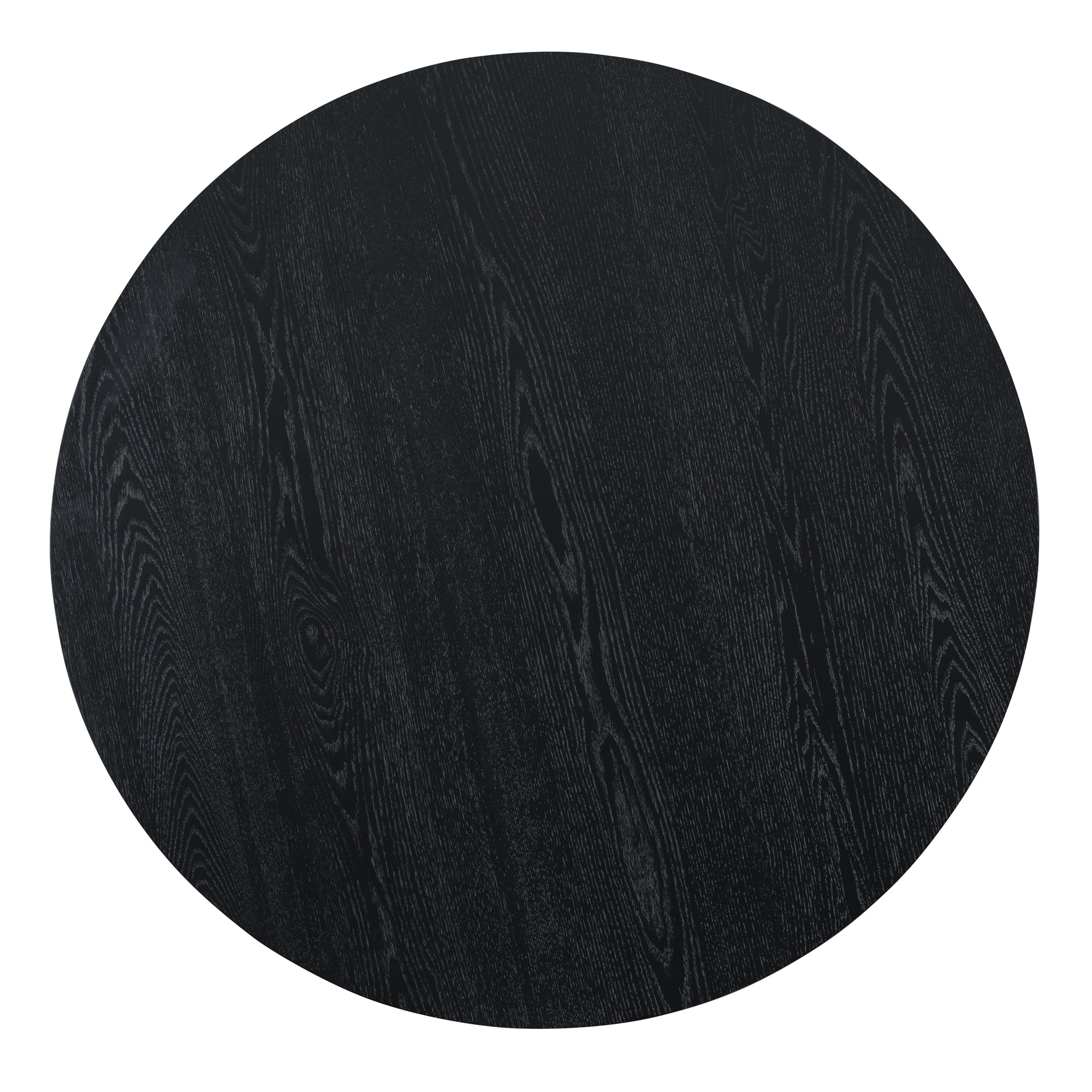 5-Piece Retro Round Dining Set (Black)