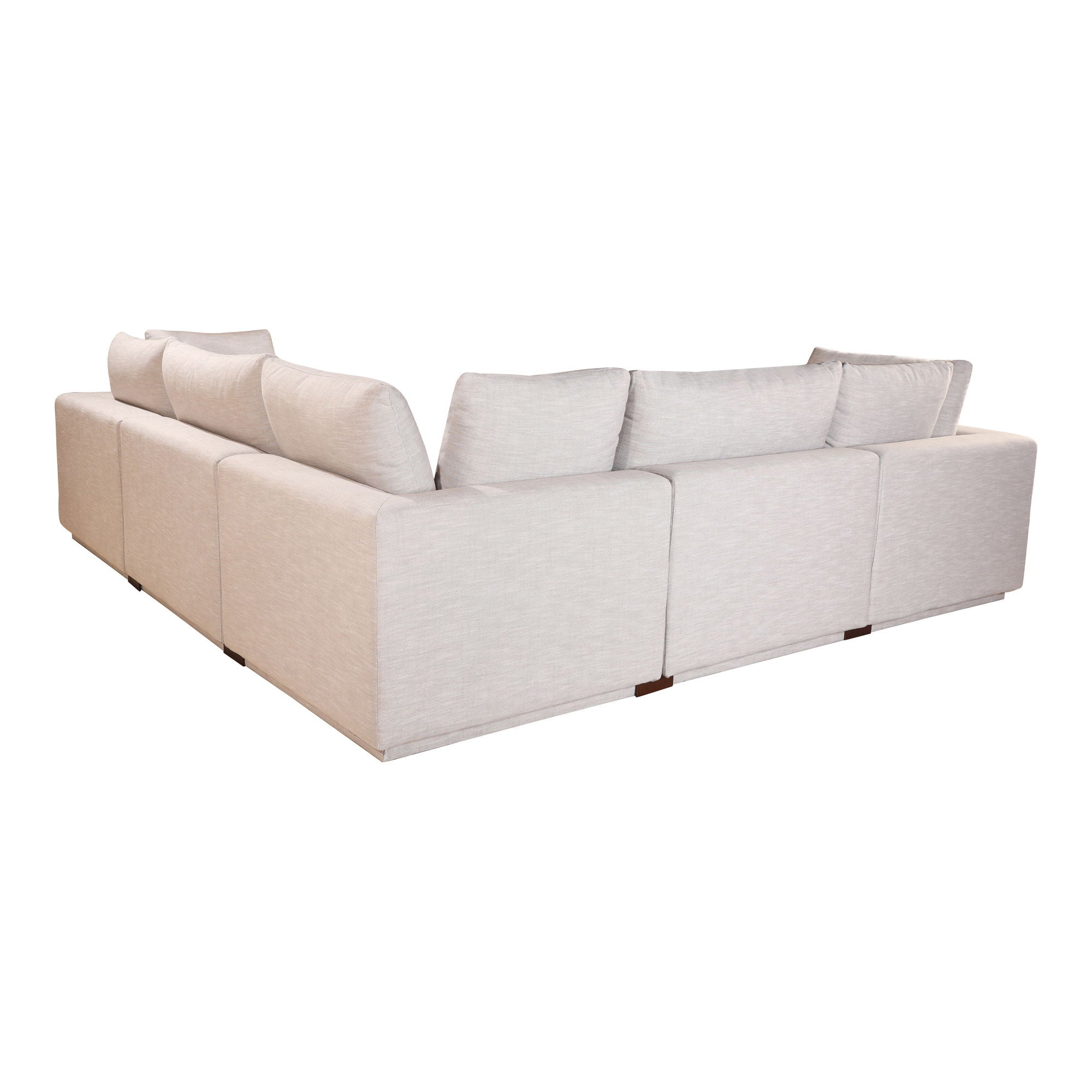 Taupe Modular Sectional - Justin Signature, Comfy-Stationary Sectionals-American Furniture Outlet
