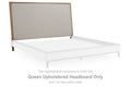 Tomtyn - Queen Upholstered Headboard - Light Brown