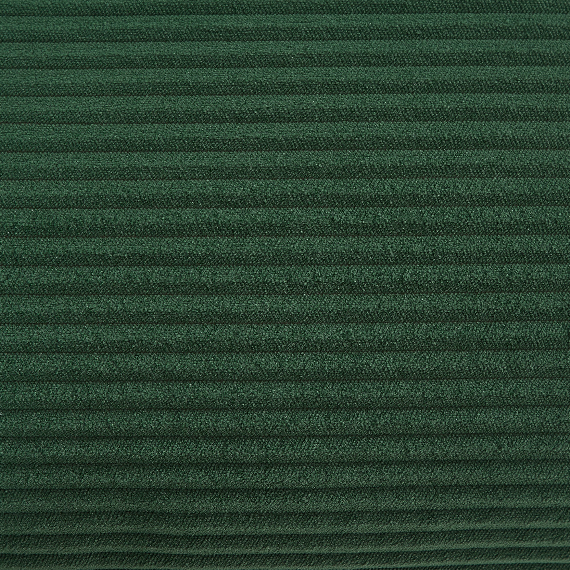 Green corduroy upholstery with fine horizontal ridges