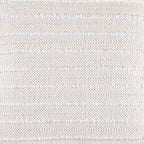 Theban pillow close-up: beige woven surface with even horizontal stripe texture