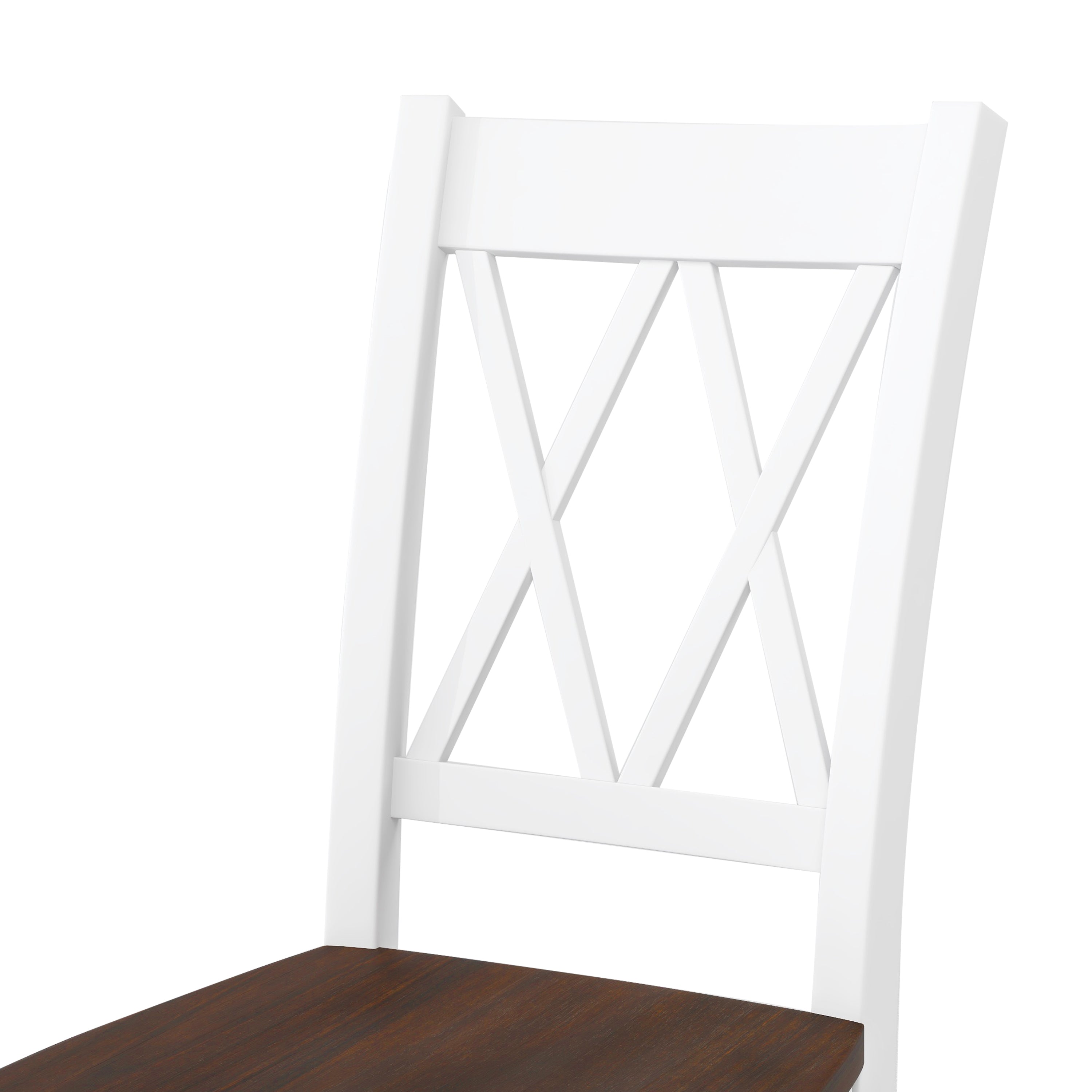 Farmhouse Dining Set, 6-Piece Rustic Kitchen Table w/Bench