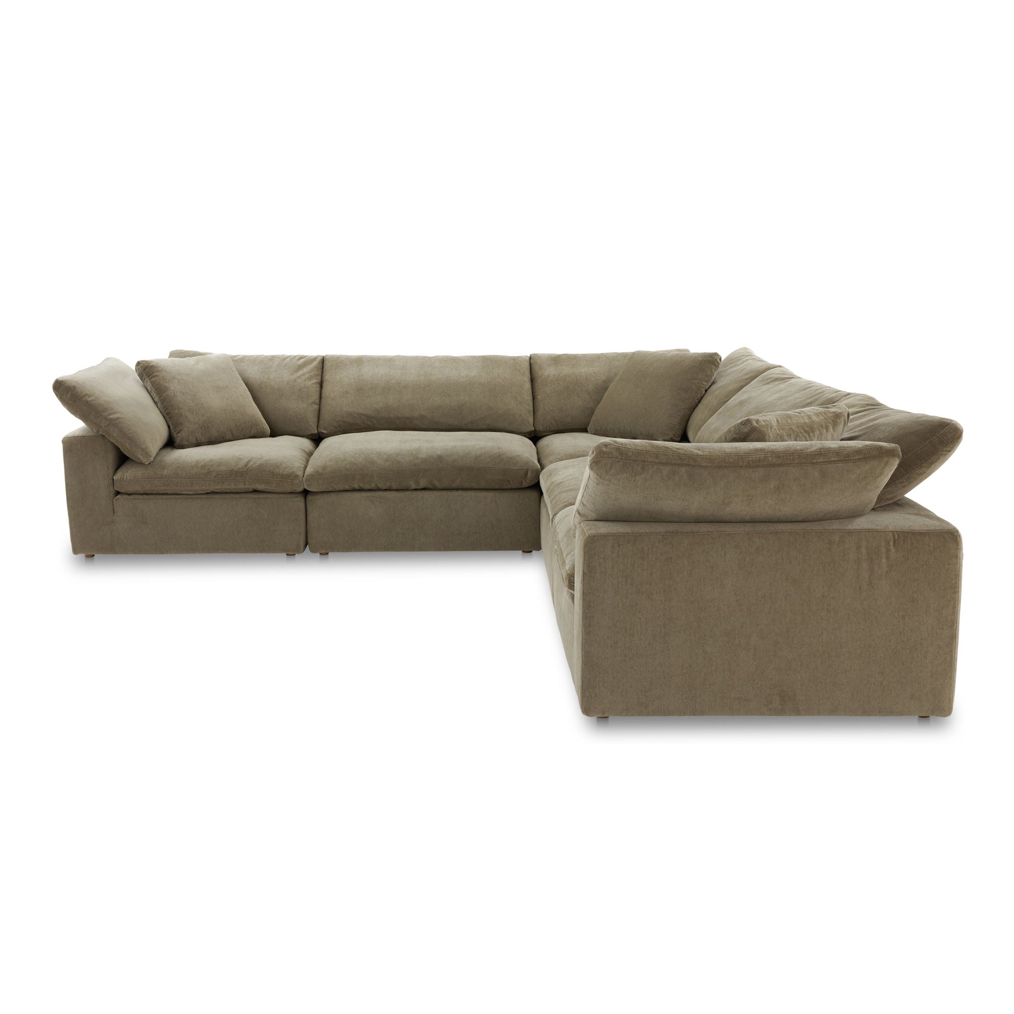 Clay Classic - L Modular Sectional Performance - Desert Sage-Stationary Sectionals-American Furniture Outlet