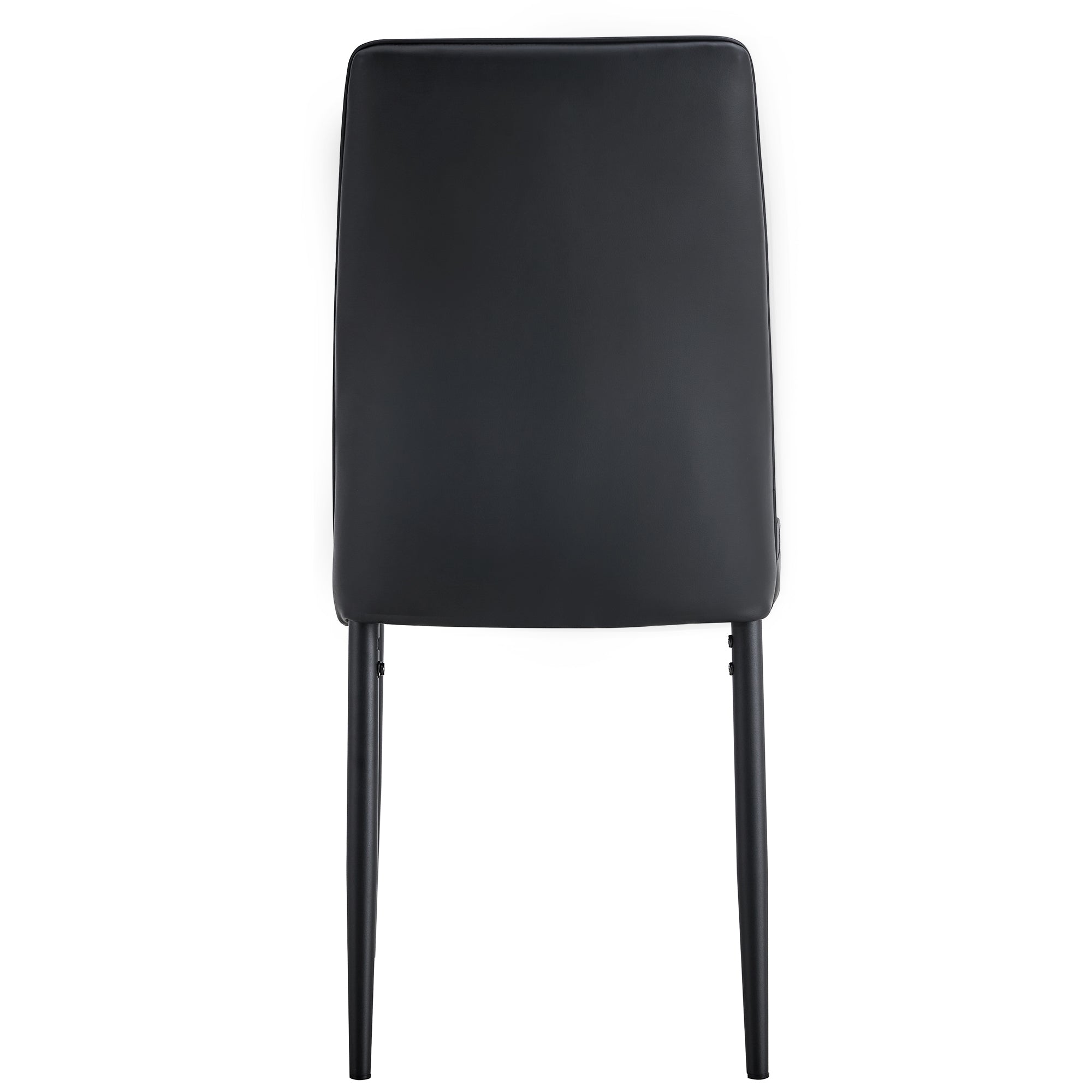 Faux Marble Dining Table Set, 6 Chairs