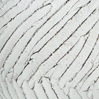 White vase textured surface close-up with deep vertical grooves