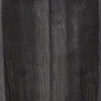 Textured black poly lamp base surface detail