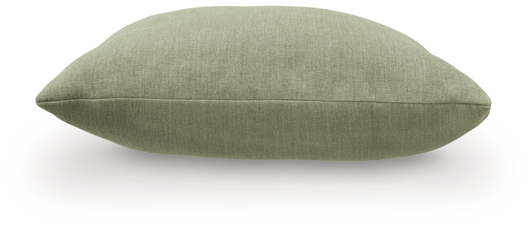 Brockbert sage green square pillow, smooth textured fabric