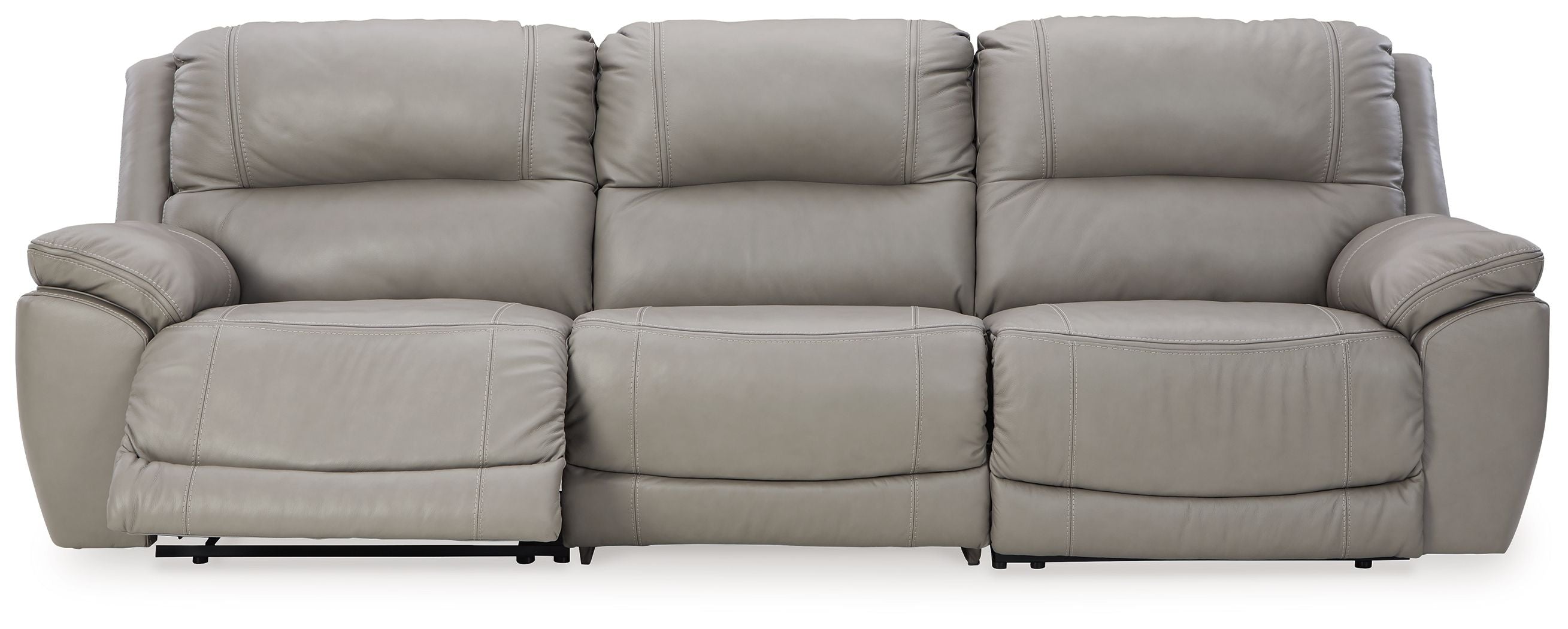 Dunleith Leather Power Reclining Sectional