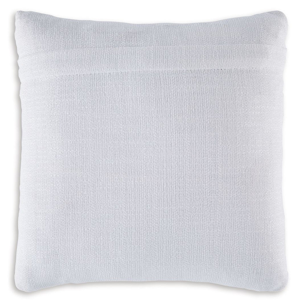 Jaycott Next-Gen Nuvella white square pillow, smooth textured fabric