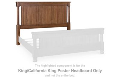Rowlenstown - Brown - King/California King Poster Headboard
