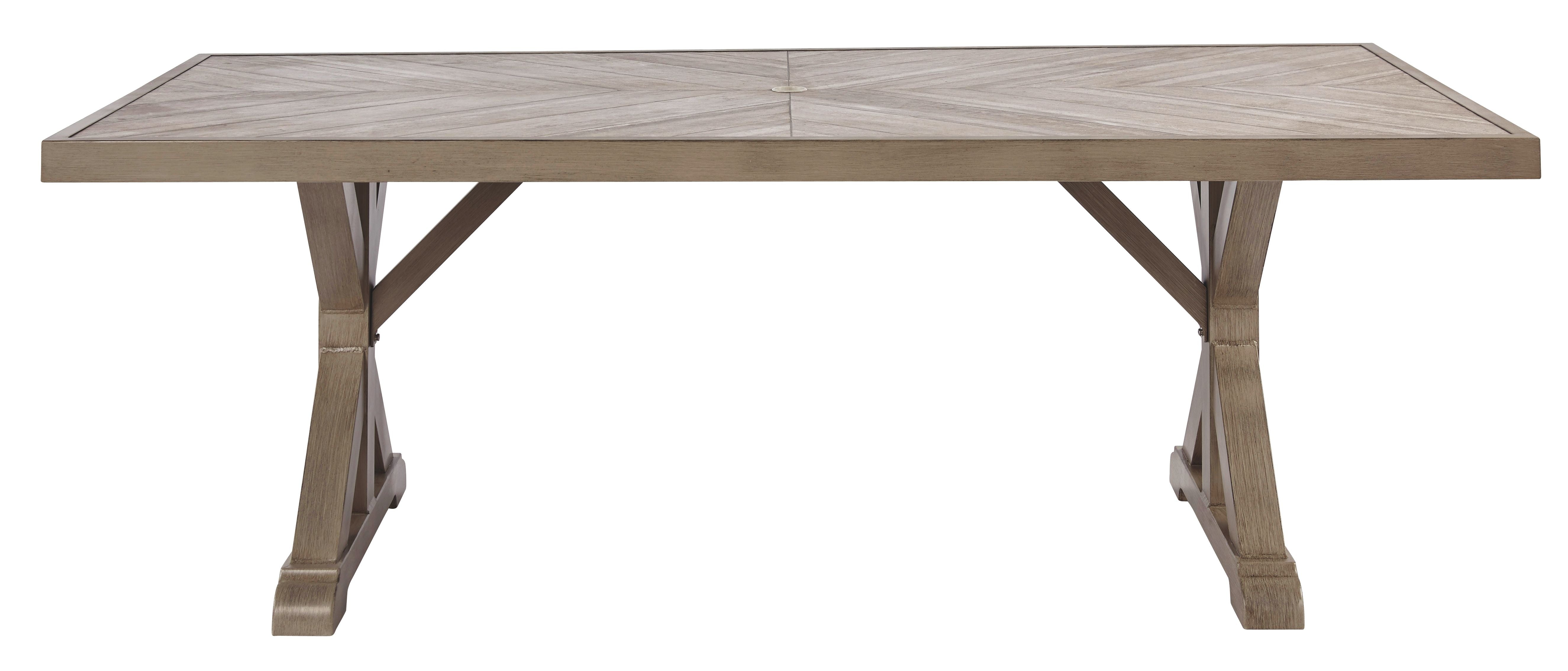 Beachcroft - Rect Dining Table W/Umb Opt