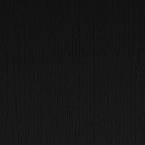 Black headboard panel with textured wood grain surface