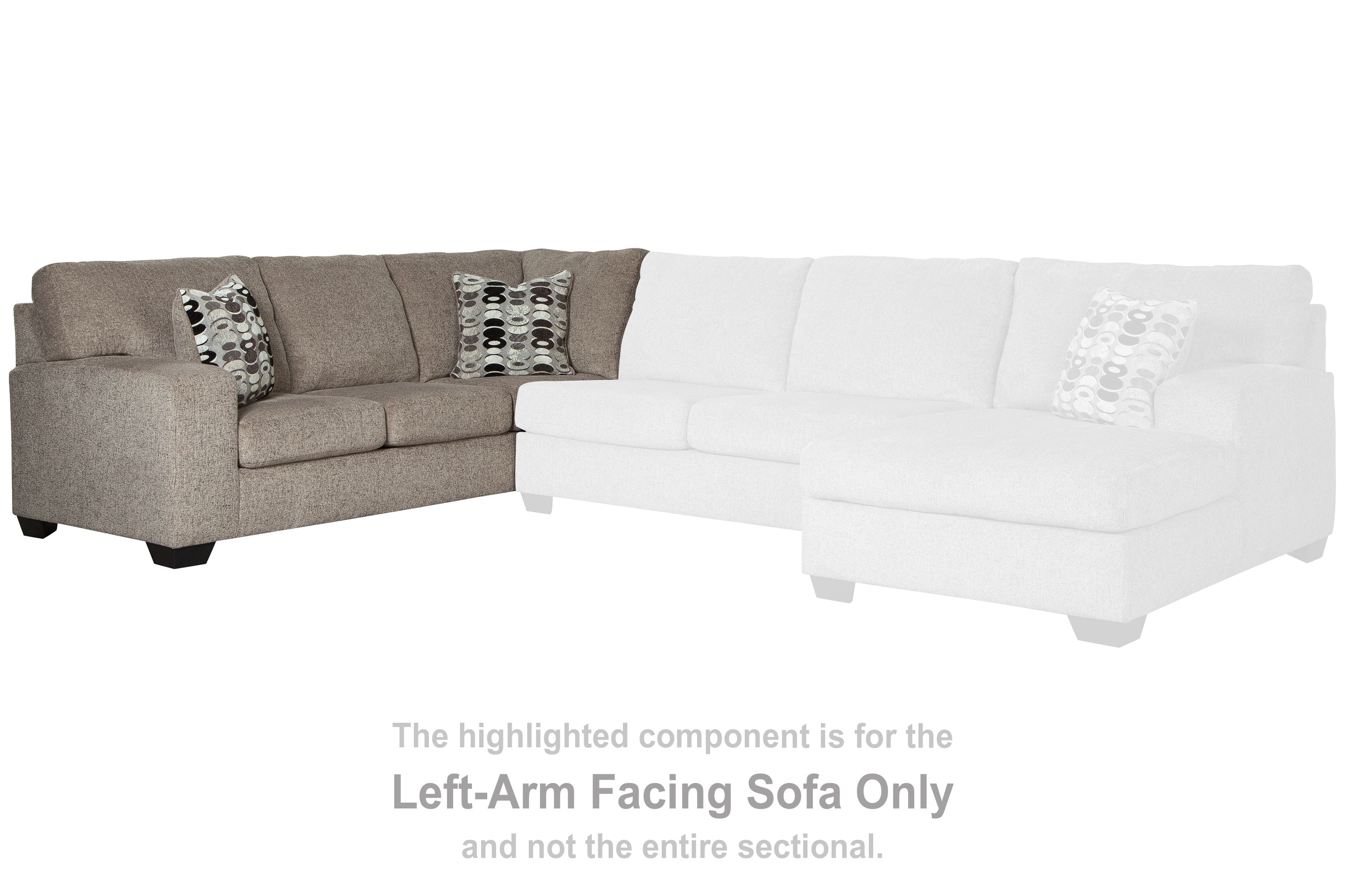 Ballinasloe - Platinum - LAF Sofa