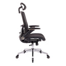 Black Ergonomic Mesh Office Chair w/ Headrest & Flip-Up Arms