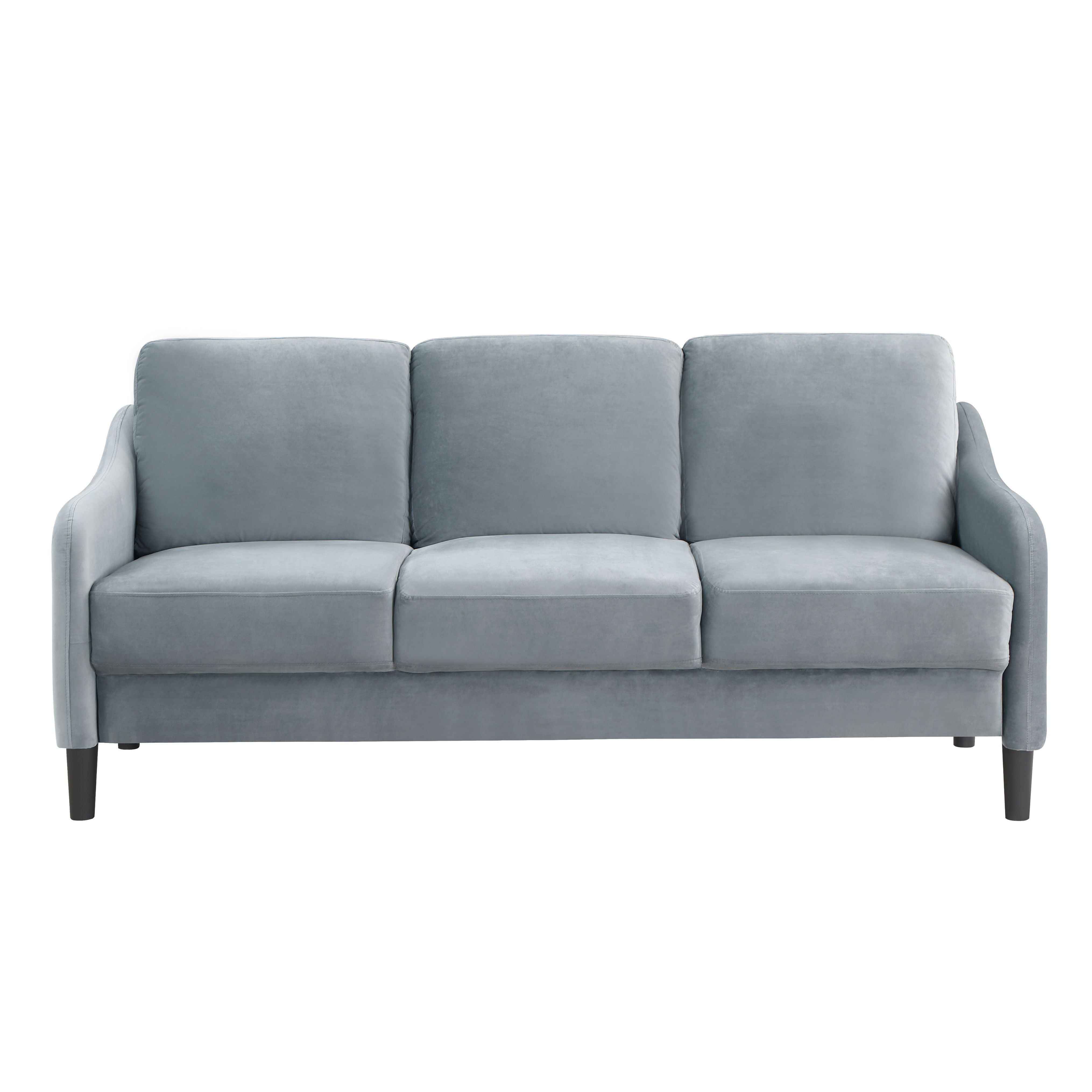 73.22 Inch 3 Seater Sofa Velvet Grey
