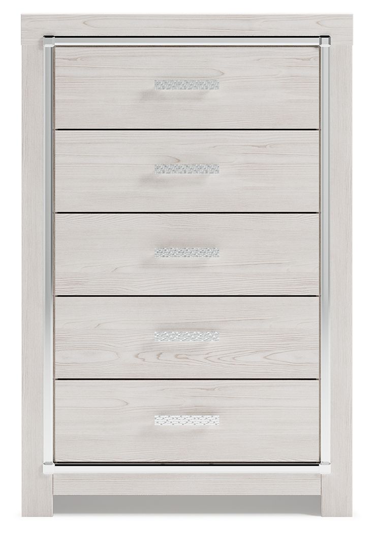 Altyra - White - Five Drawer Chest