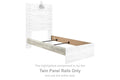 Cambeck - Twin Panel Rails - Whitewash