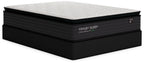 Black mattress with quilted white top and Ashley Sleep logo on side