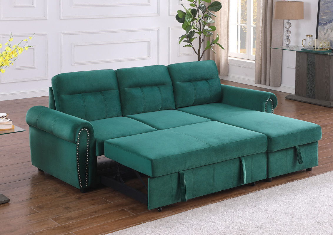 Ashton - Reversible Sleeper Sectional Sofa Chaise