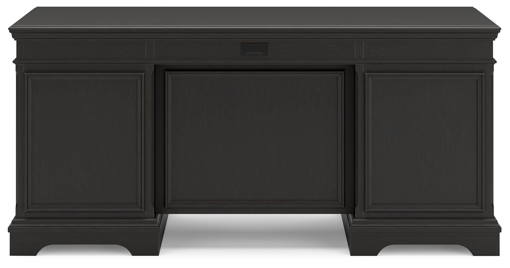 Beckincreek - Black - Home Office Pedestal Desk