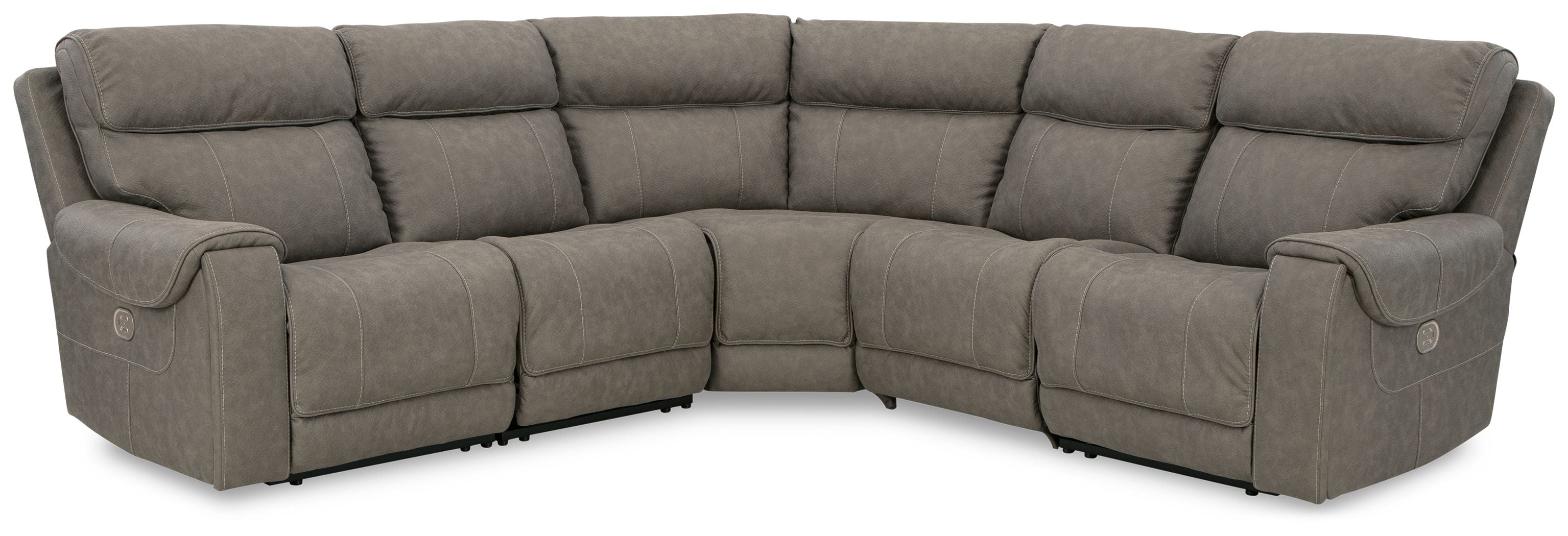 Starbot Gray Power Reclining Sectional