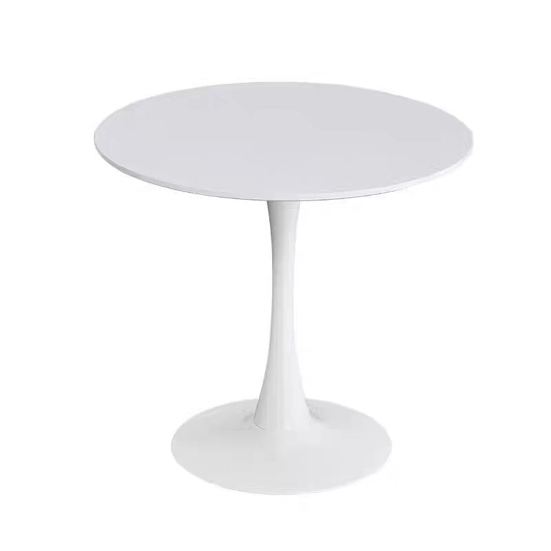 Modern Round Dining Table - 24 Inch White