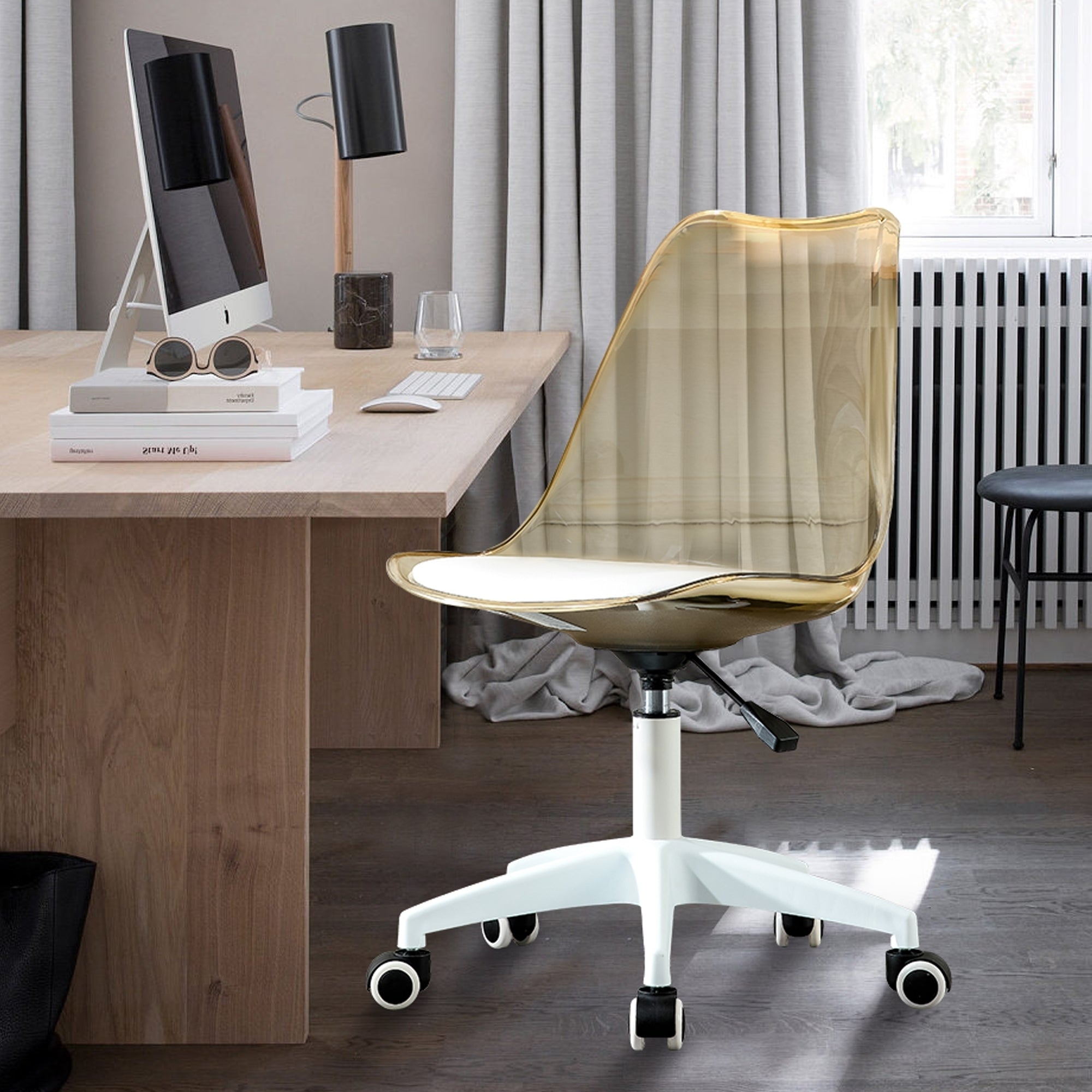 Modern Home Office Desk Chair, Adjustable 360° Swivel