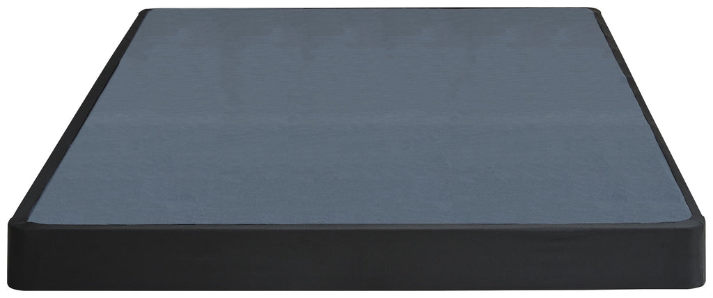 Low-profile foundation mattress, blue-gray top and black side base