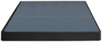 Low-profile foundation mattress, blue-gray top and black side base