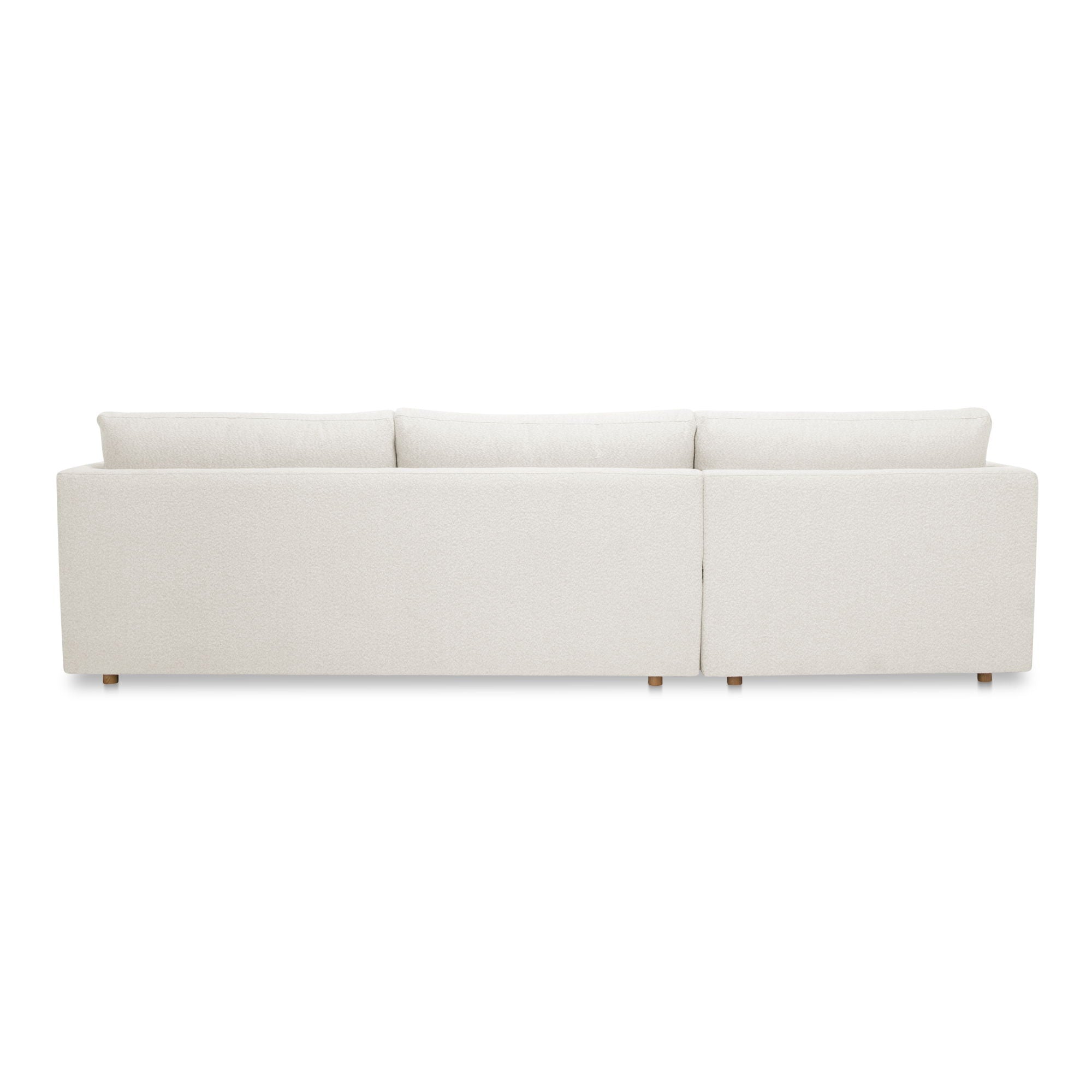 Bryn Beige Sectional Left Arm Chaise Sustainable Fabric