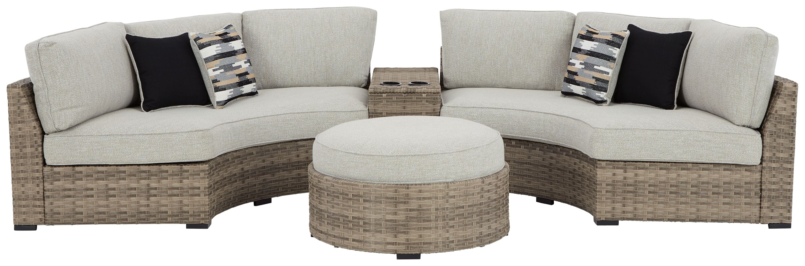 Calworth - Beige - Sectional Lounge-Stationary Sectionals-American Furniture Outlet