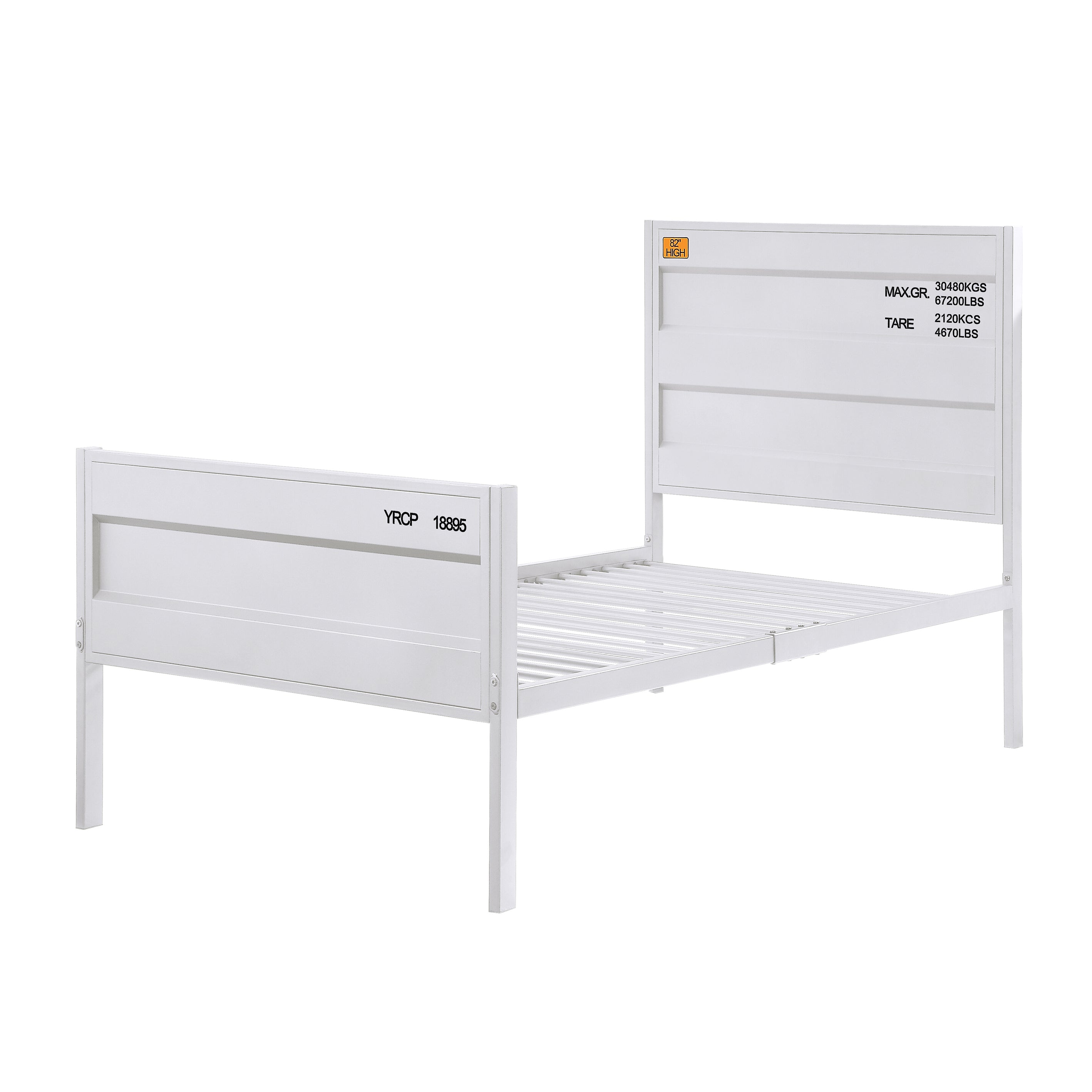 White Full Platform Bed Frame - Modern, Stylish & Durable Design