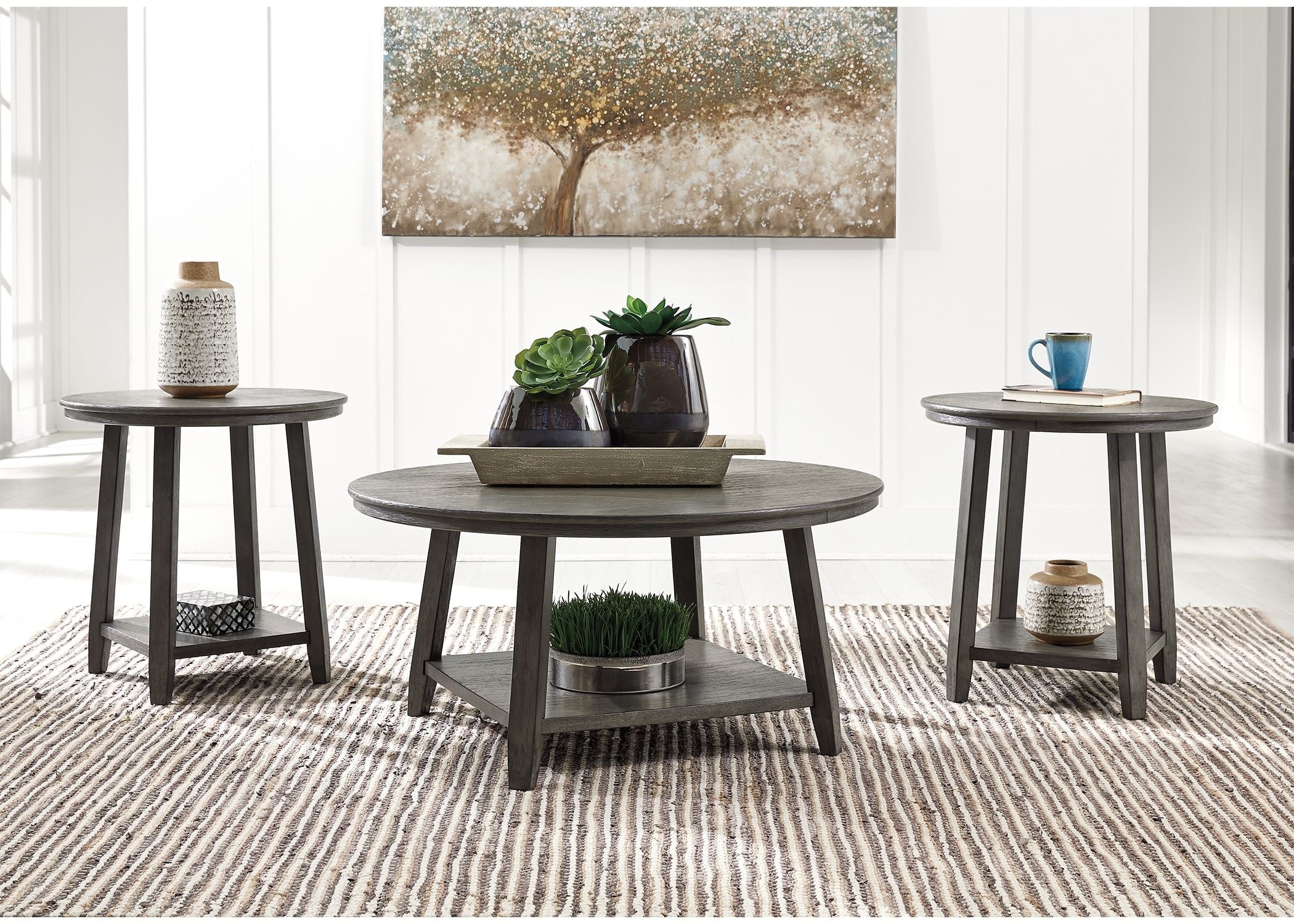 Caitbrook Gray - Occasional Table Set (Set of 3)