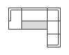 5 Pc. Sectional With LAF Corner Chaise With Storage And Pop Up Sleeper