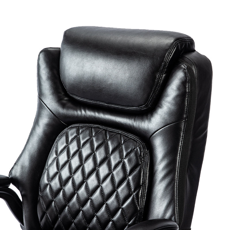 Ergonomic Leather Black Office Chair