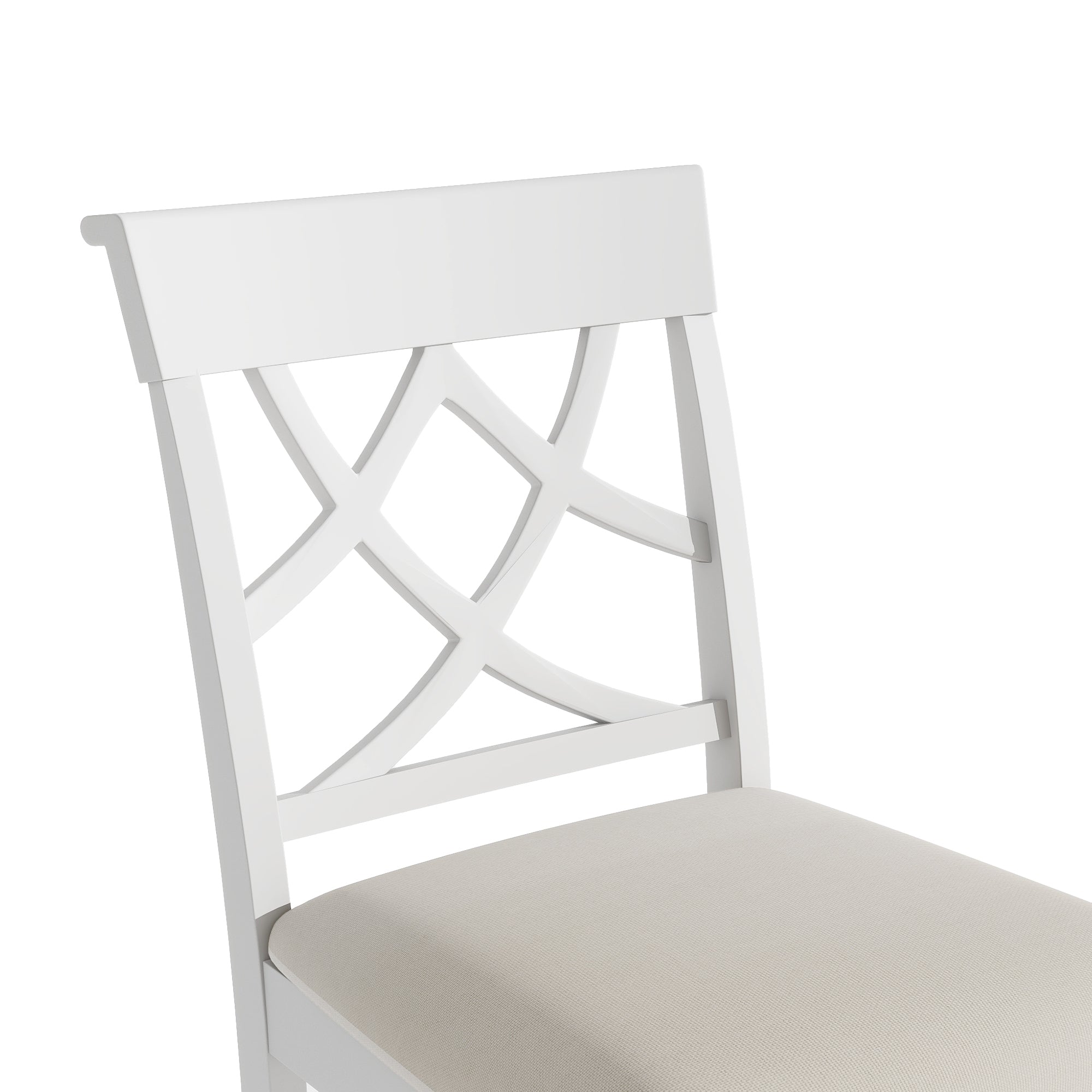 5-Piece Counter Height Dining Set - White