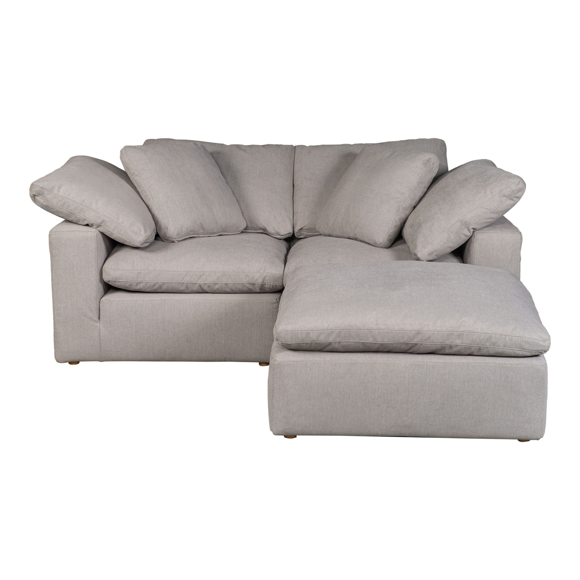 Terra Condo Modular Sectional Gray - Relax, Stain-Resistant-Stationary Sectionals-American Furniture Outlet