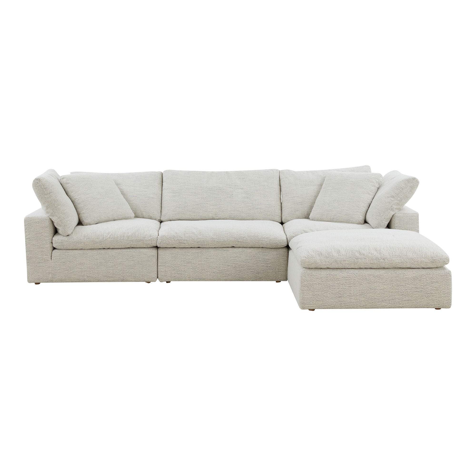 Coastside Sand Modular Sectional - Comfy, Stain-Resistant-Stationary Sectionals-American Furniture Outlet