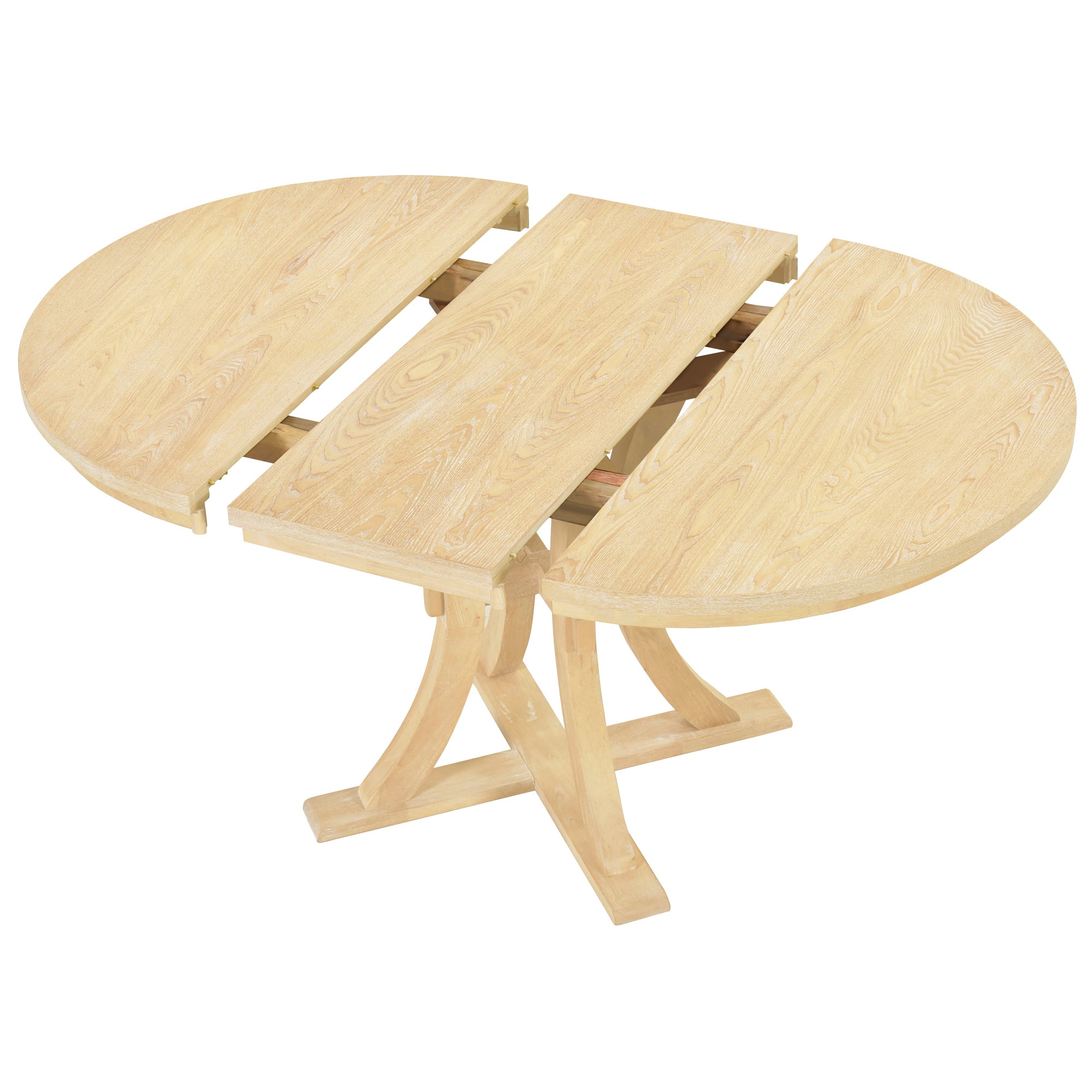 5-Piece Rustic Round Dining Set